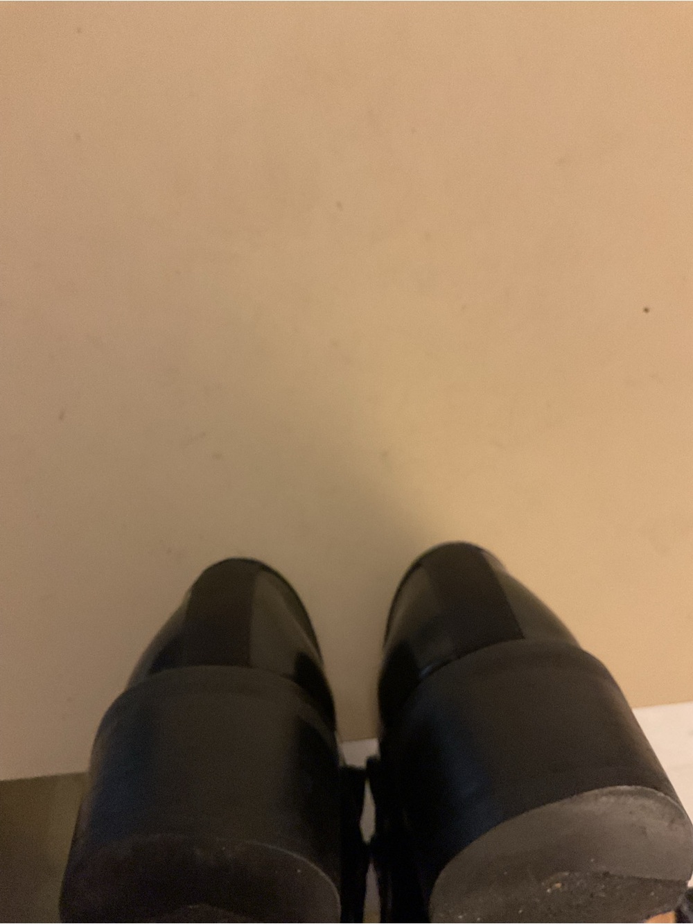 rag & bone women Black Leather platform loafer heel shoes US 7.5 - Picture 8 of 11